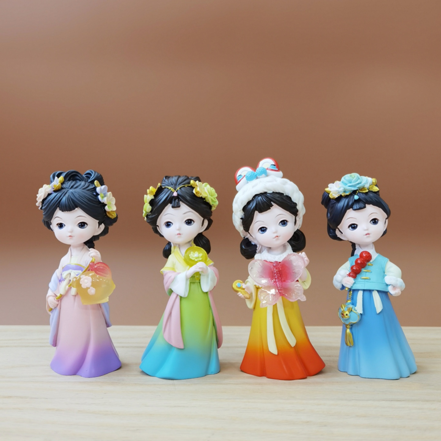 古风可爱格格女孩摆件汉服娃娃家居客厅桌面装饰品旅游景点纪念品