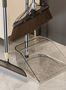 扫把簸箕套装家用2026新款轻奢高颜值透明扫地笤帚垃圾铲高档扫帚