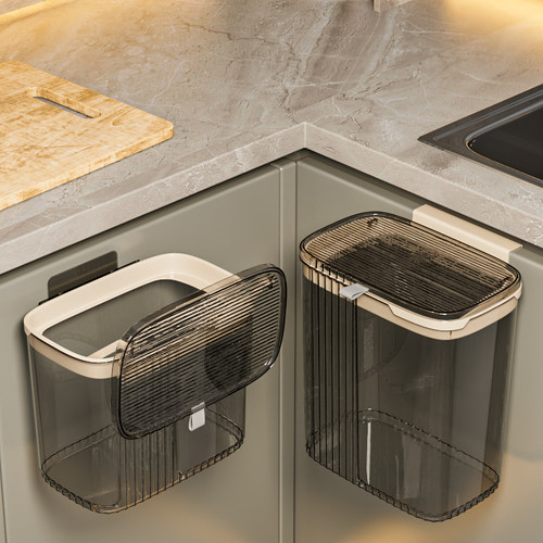 厨房垃圾桶高颜轻奢高档卫生桶