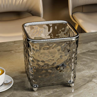 桌面垃圾桶轻奢高档高颜值桌上厨房台面餐桌茶几迷你垃圾小收纳盒