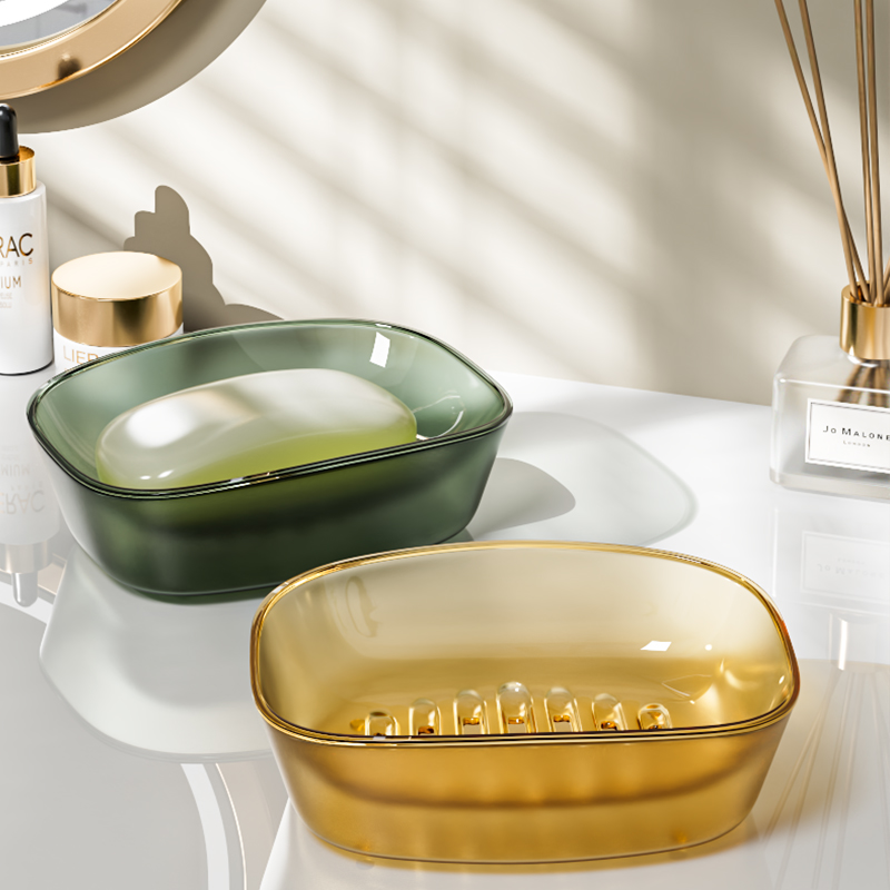 肥皂盒双层沥水设计磨砂高颜值