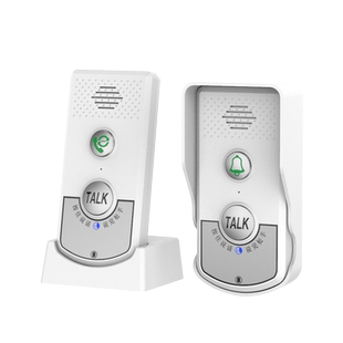 智能无线语音对讲门铃呼叫器老人家用可移动超远距离一键呼叫医院办公内部双向通话电话机小孩孕妇紧急对讲器
