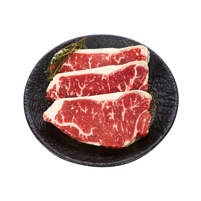雪花三品澳洲谷饲新鲜西冷牛排
