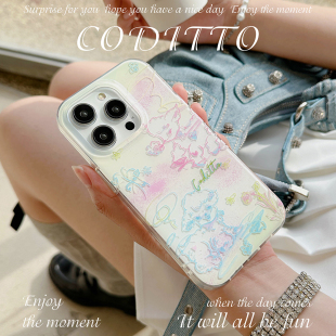coditto花园小羊双层插画适用苹果16promax手机壳可爱iphone15pro创意14pro少女13promax新款 12pro全包13软壳