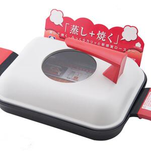 五福源仕铁锅牛排煎锅专用条纹煎牛排锅无涂层小电磁炉平底不粘锅