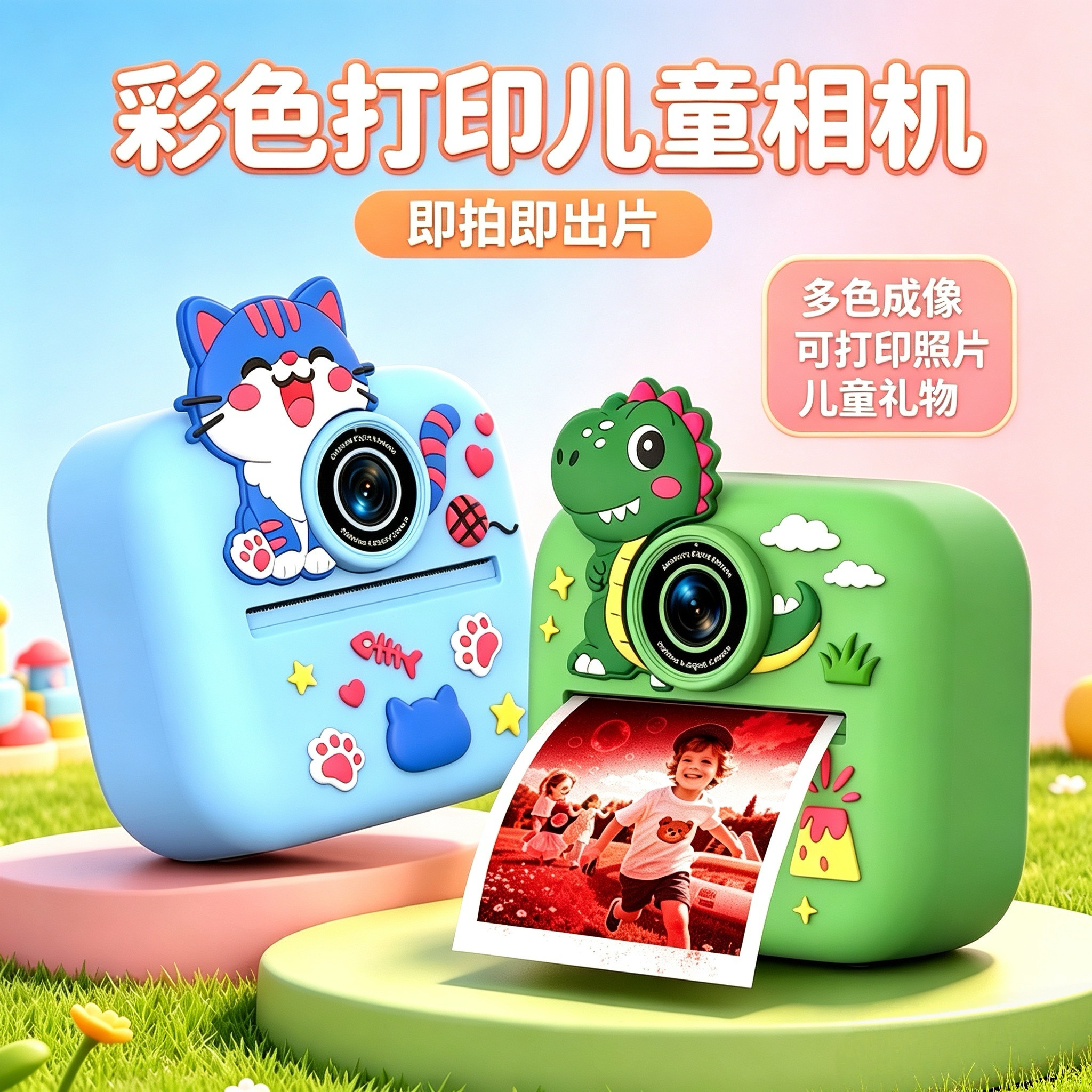 儿童拍立得即拍即出高清相机
