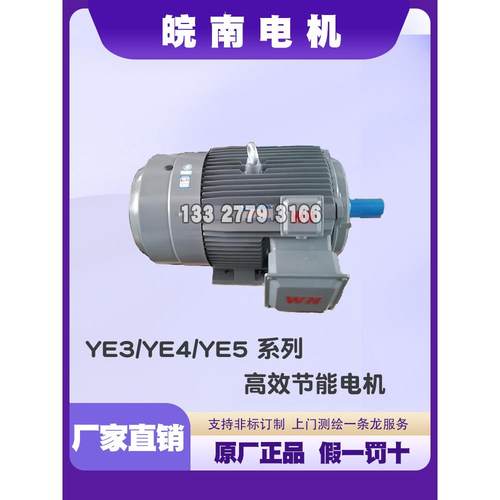 皖南电机YX3/YE318.5/22/30/45/55/75/90/110KW千瓦三相异步电机