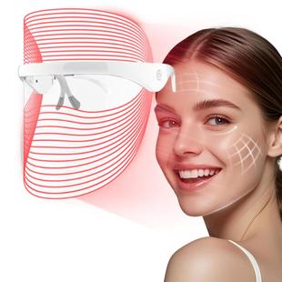 LED光疗美容面罩 充电式光子嫩肤家用仪器 七色光美容面罩 面部光