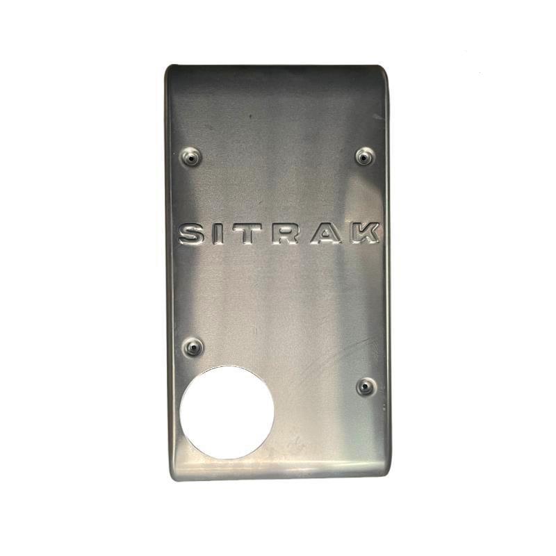 适 重汽汕德卡C7H消声器盖板装饰板G7排气管装饰罩隔热板原厂配件