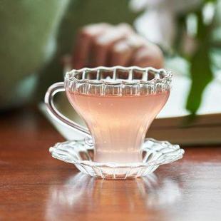 肆月喝茶杯主人杯玻璃杯精致高端个人专用咖啡杯水杯办公室绿茶杯