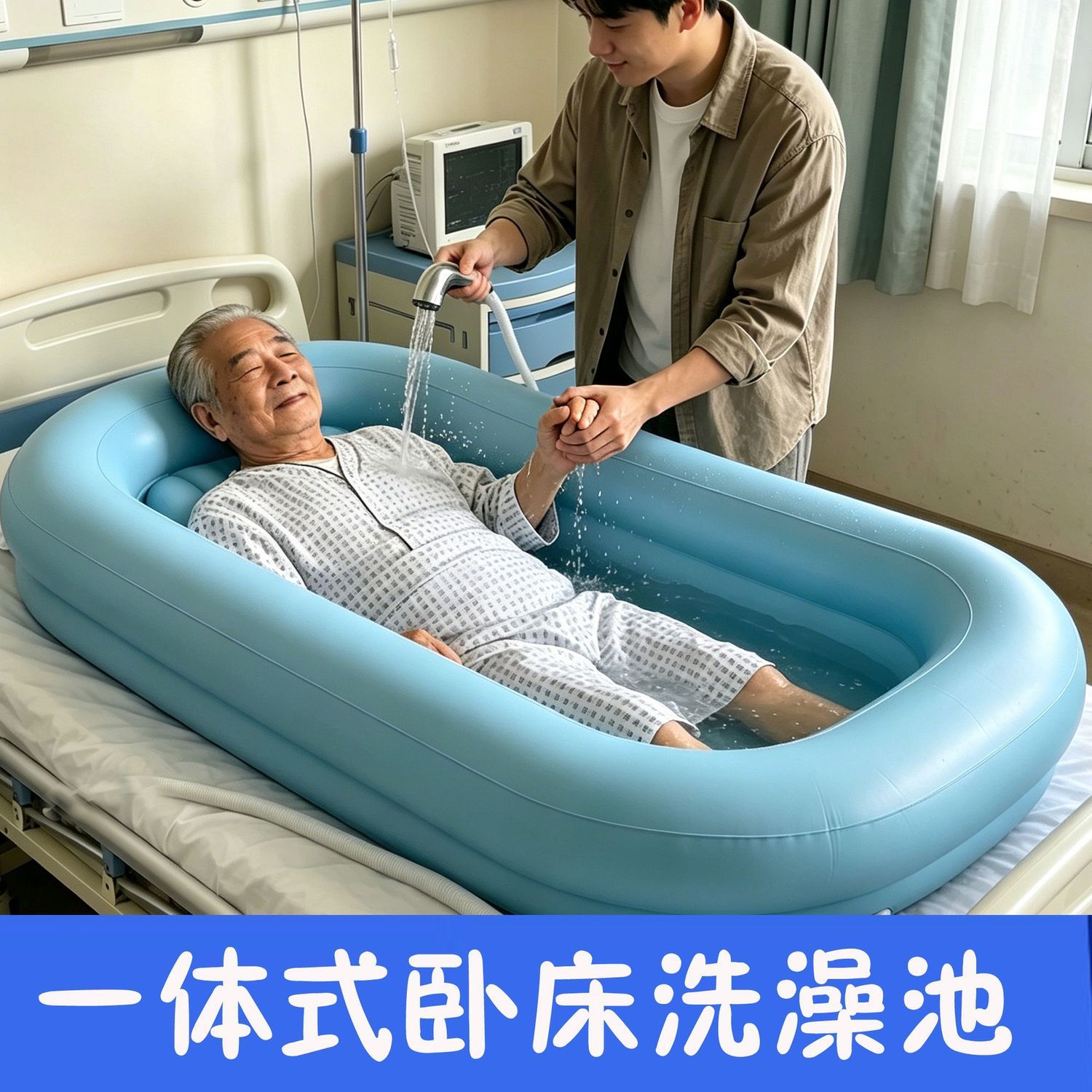老年人卧床病人护理洗澡
