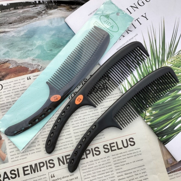 家用老式日用塑料密齿中齿梳男女长短发不易断熟胶粗细两用梳子