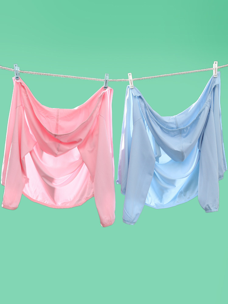 YALU 어린이 태양 보호 의류 얼음 실크 소년과 소녀  태양 보호 의류 자외선 여름 통기성 부모-자식 재킷