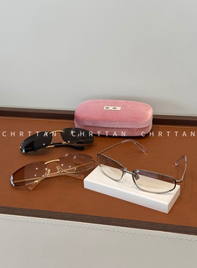 CHRTTAN 千禧辣妹本命！26ss 老钱风金属边框防晒遮阳墨镜 男女