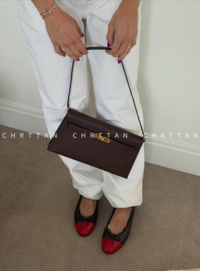 CHRTTAN 自带法式优雅气质！26ss 蝴蝶结撞色平底浅口玛丽珍鞋 女