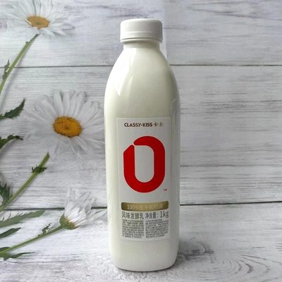 卡士007家庭装酸奶原味1kg0食品添加乳酸菌低温酸奶