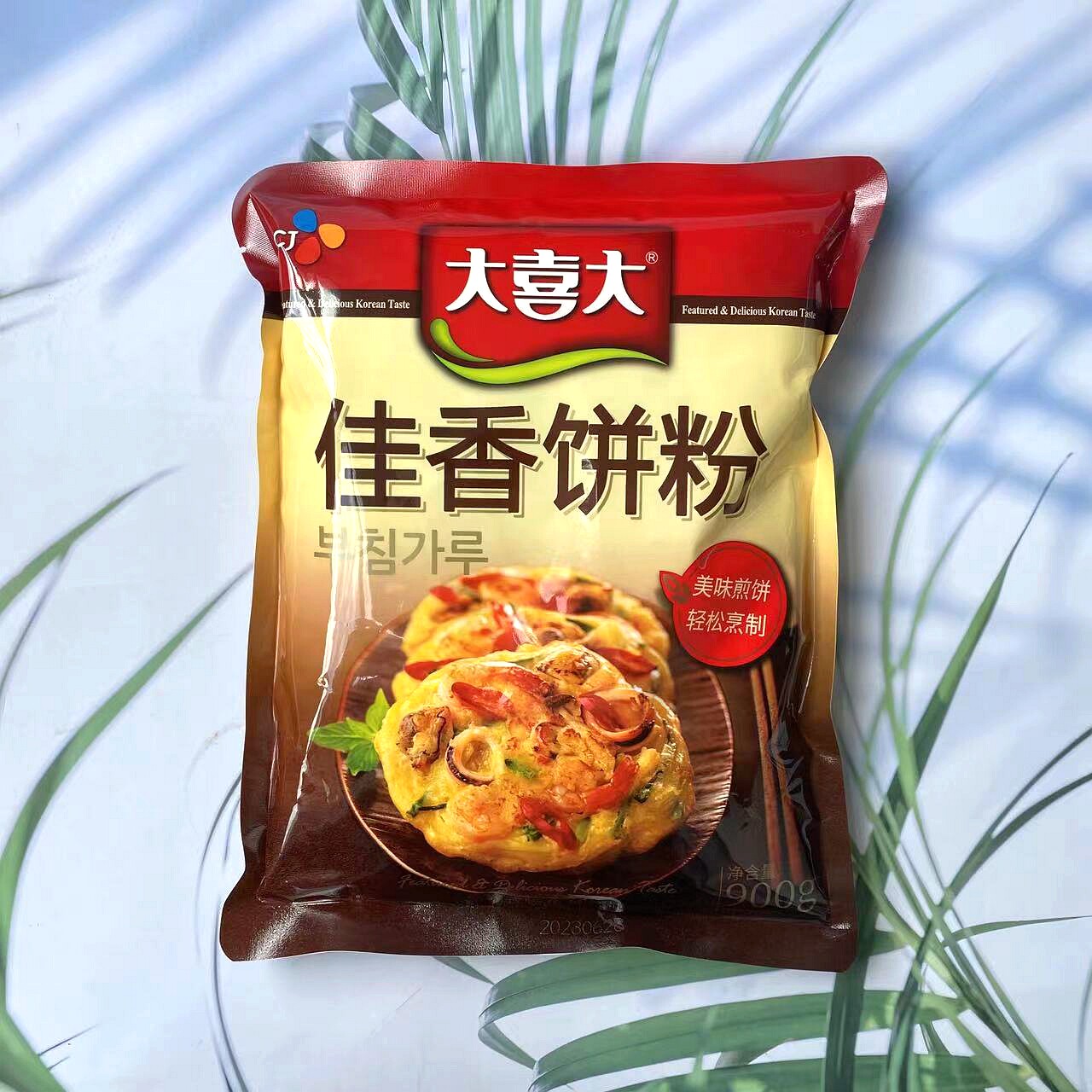 希杰CJ大喜大佳香煎饼粉可做韩式煎饼泡菜饼西葫芦饼900g*10袋