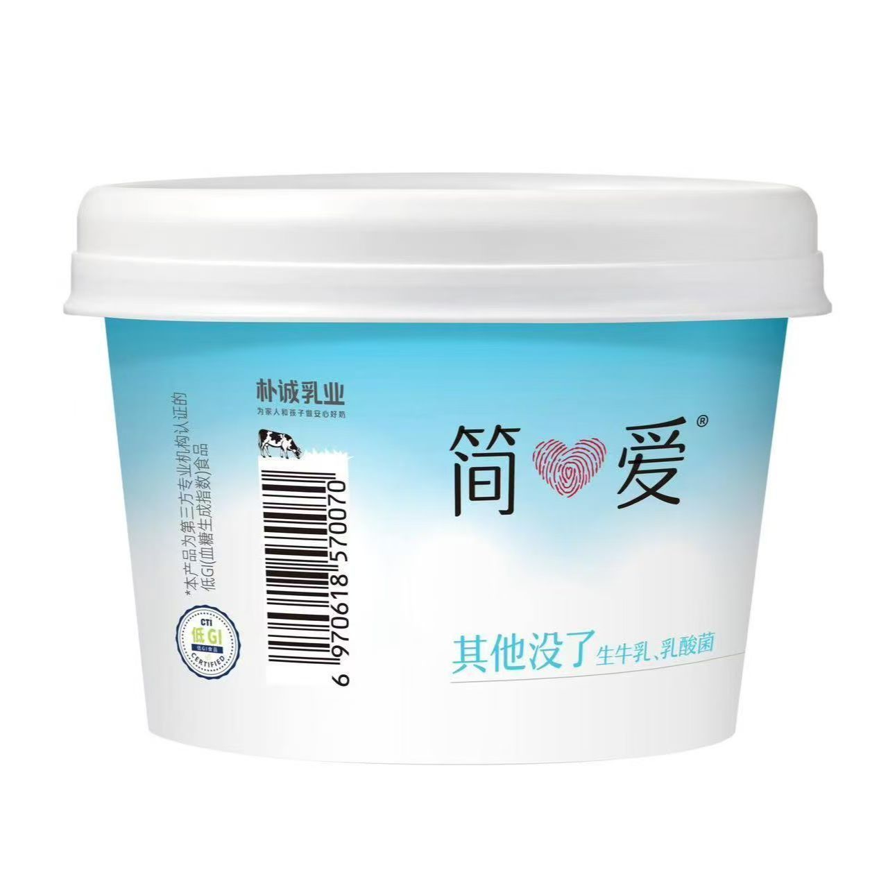 简爱酸奶0%蔗糖酸奶代餐奶减轻负担口感丝0蔗糖风味发酵乳135g