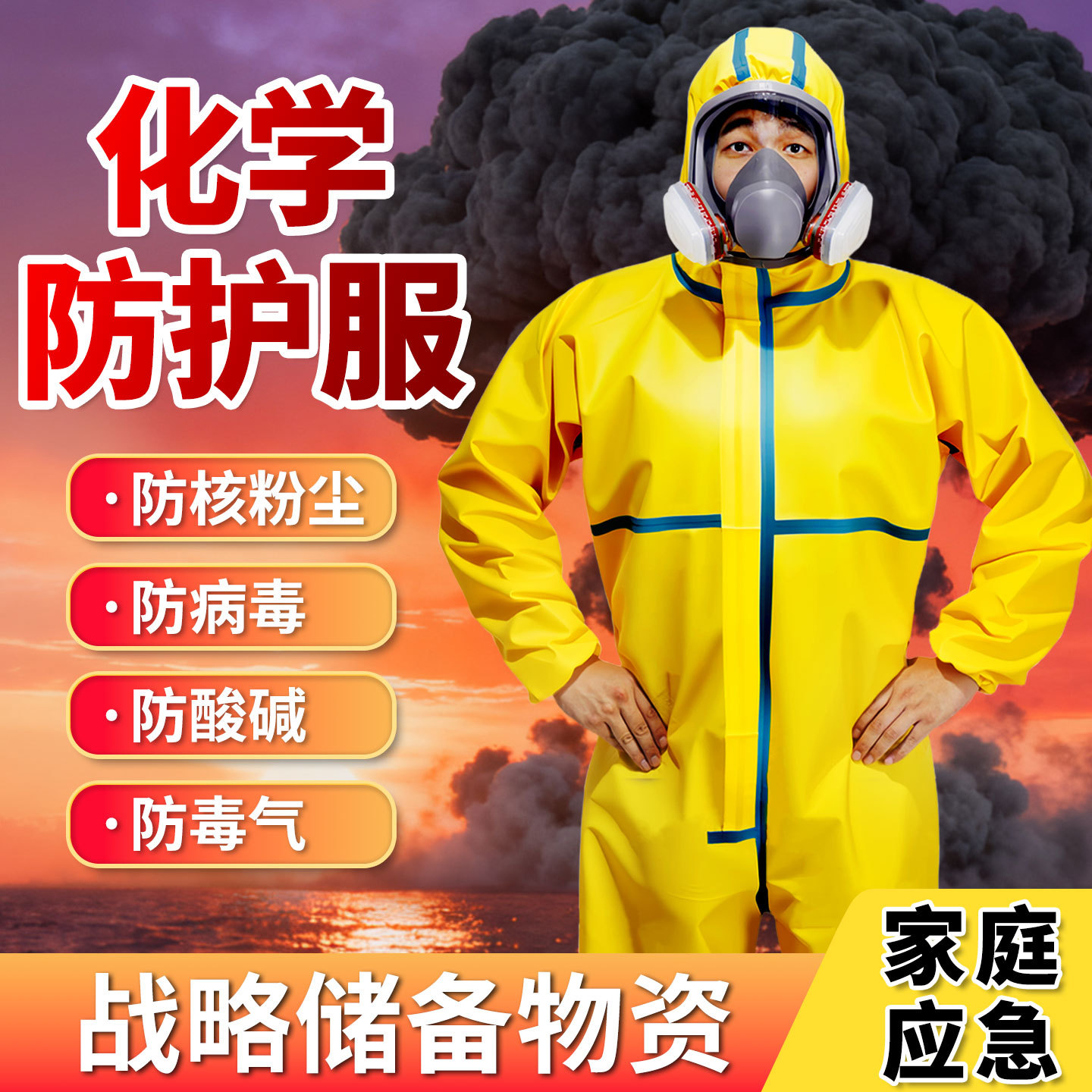 防化服防护服连体全身耐酸碱防腐图片