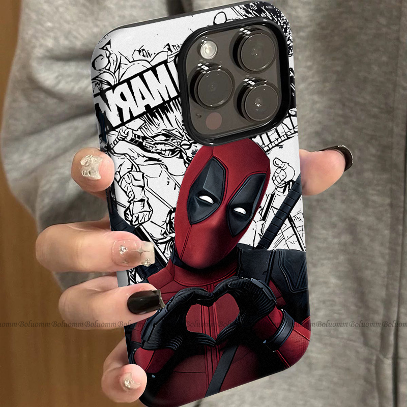 菲林适用于苹果17promax手机壳死侍酷帅iphone12/13套硅胶14max全包防摔xs欧美个性15plus网红新款女air潮牌6