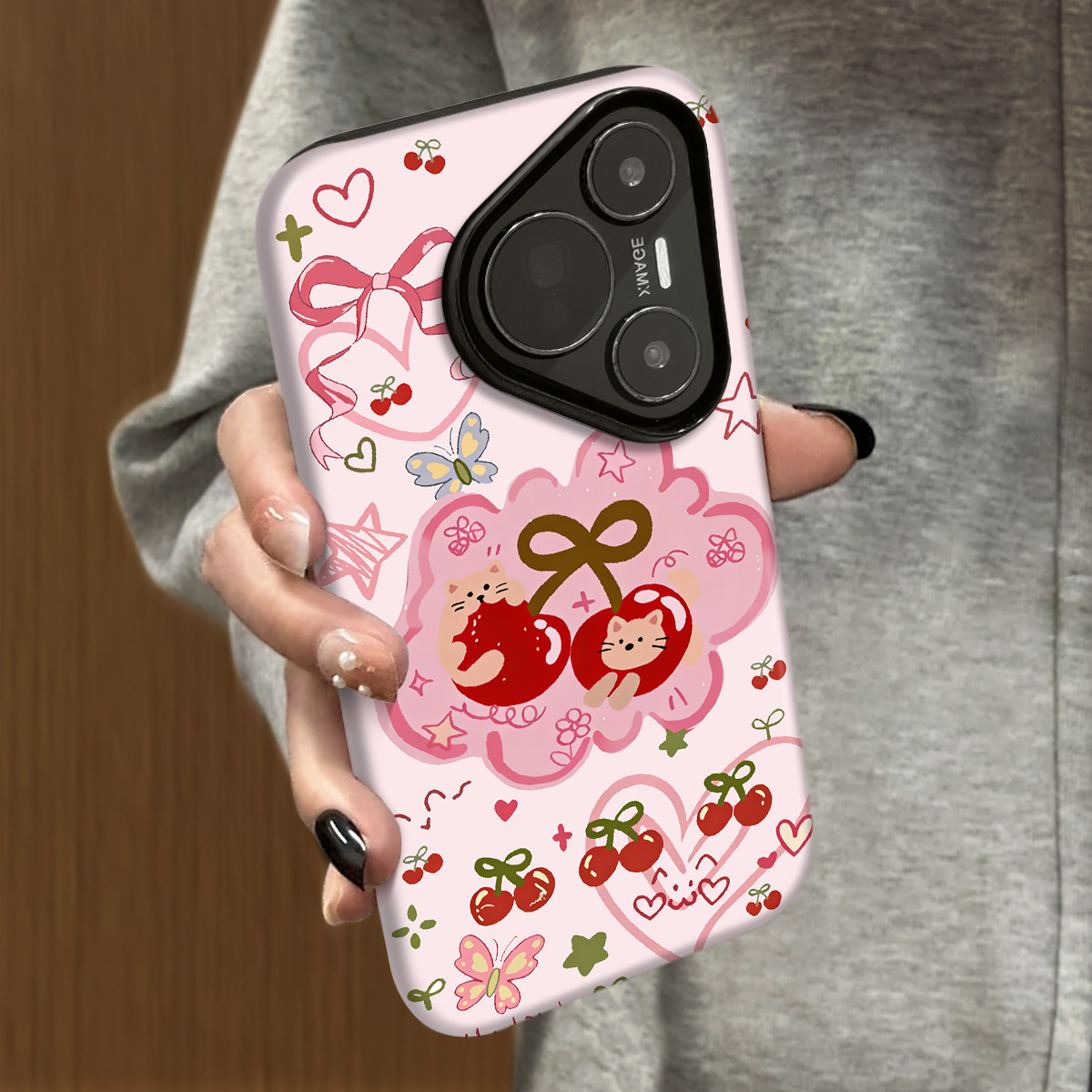 适用华为华为Pura80pro手机壳huaweiPura70Ultra新款高级防摔p60套磨砂简约p40可爱韩系50菲林防摔樱桃猫咪,3C数码配件,手机保护套/壳,淘宝优惠券,粉丝福利购,淘宝优惠卷