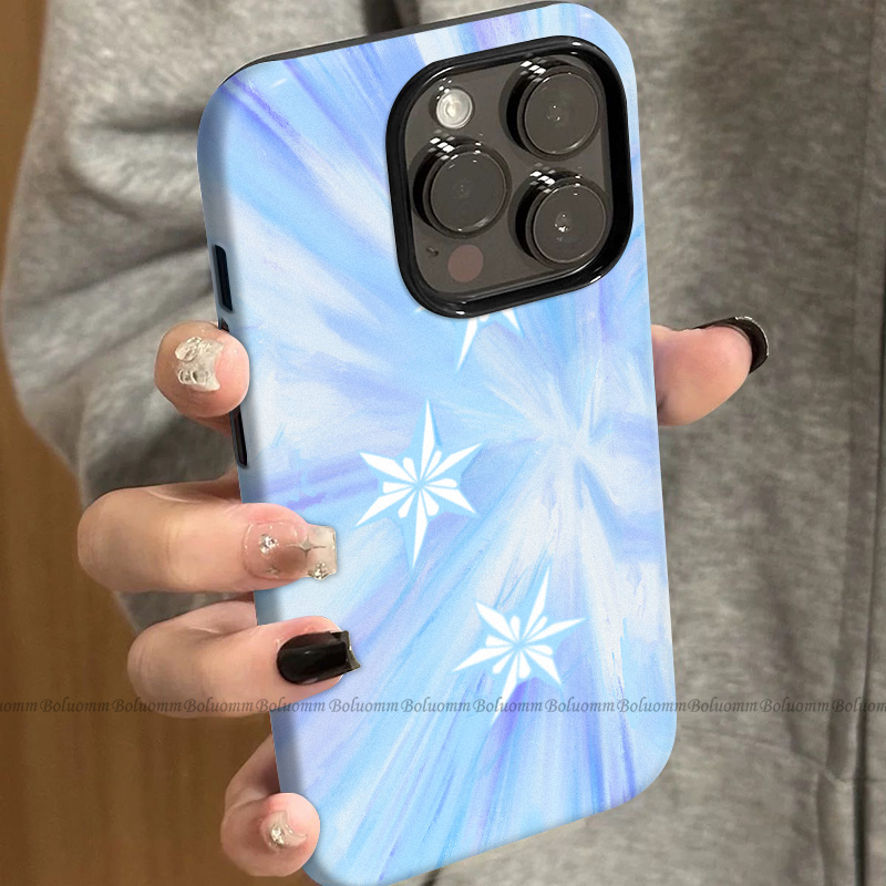 菲林适用于苹果17promax手机壳雪花渐变iphone12/13套硅胶14max全包防摔xs个性日韩15plus网红新款女air潮牌6