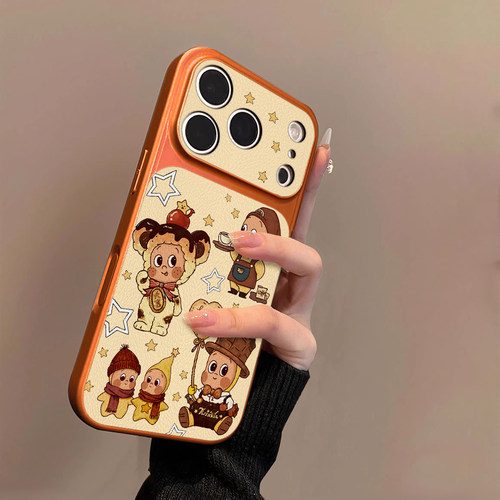 咖啡星星适用苹果17promax手机壳iPhone16pro新款16plus贴皮15promax套硅胶14pro防摔13女款全包air潮牌