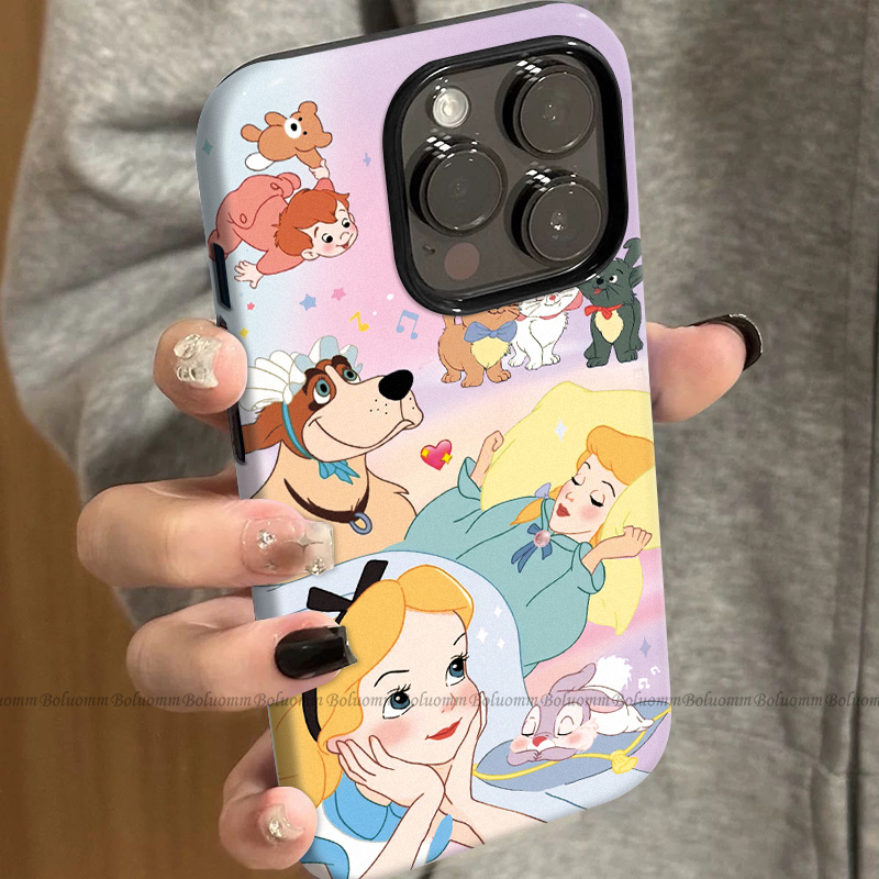 菲林适用于苹果17promax手机壳爱丽丝狗iphone12/13套硅胶14max全包防摔xs卡通欧美15plus网红新款女air潮牌6