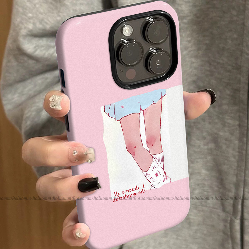 菲林适用于苹果17promax手机壳插画少女iphone12/13套硅胶14max全包防摔xs日韩个性15plus网红新款女air潮牌6