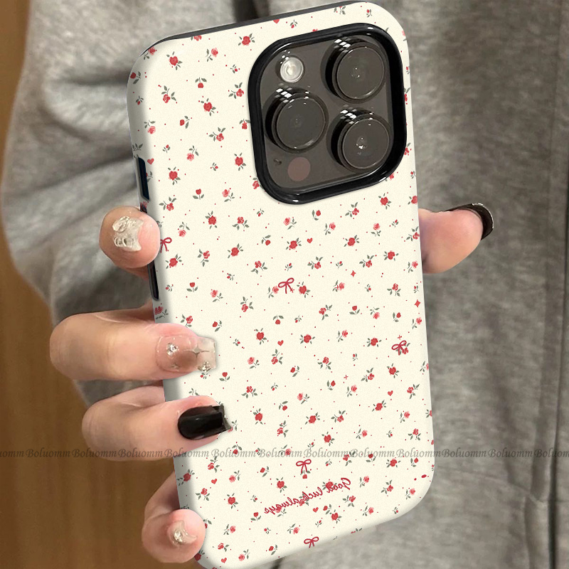菲林适用于苹果17promax手机壳韩风碎花iphone12/13套硅胶14max全包防摔xs可爱小众15plus网红新款女air潮牌6