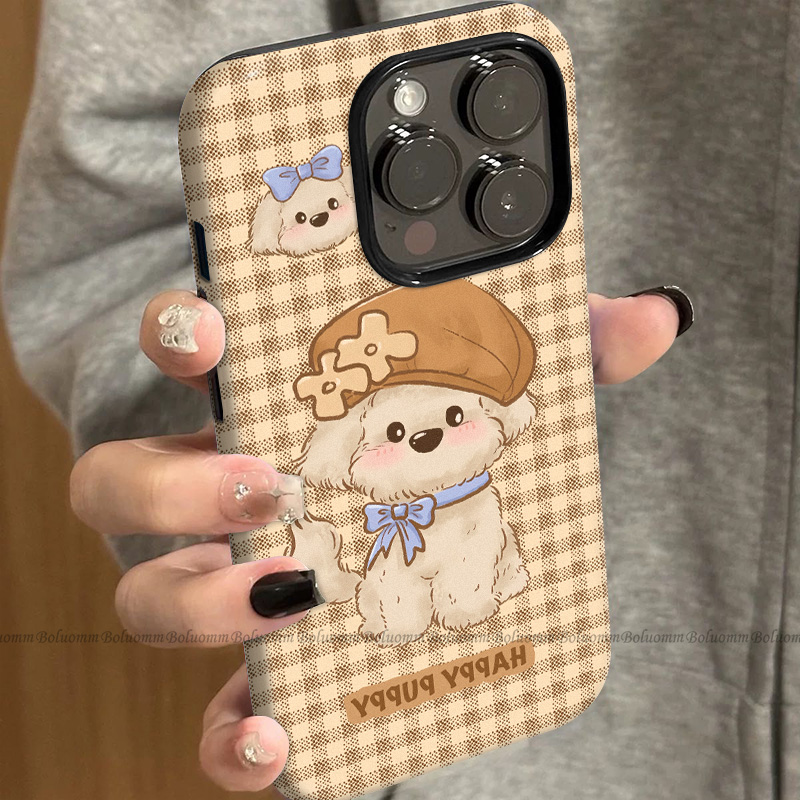 菲林适用于苹果17promax手机壳贝雷帽狗iphone12/13套硅胶14max全包防摔xs可爱日韩15plus网红新款女air潮牌6