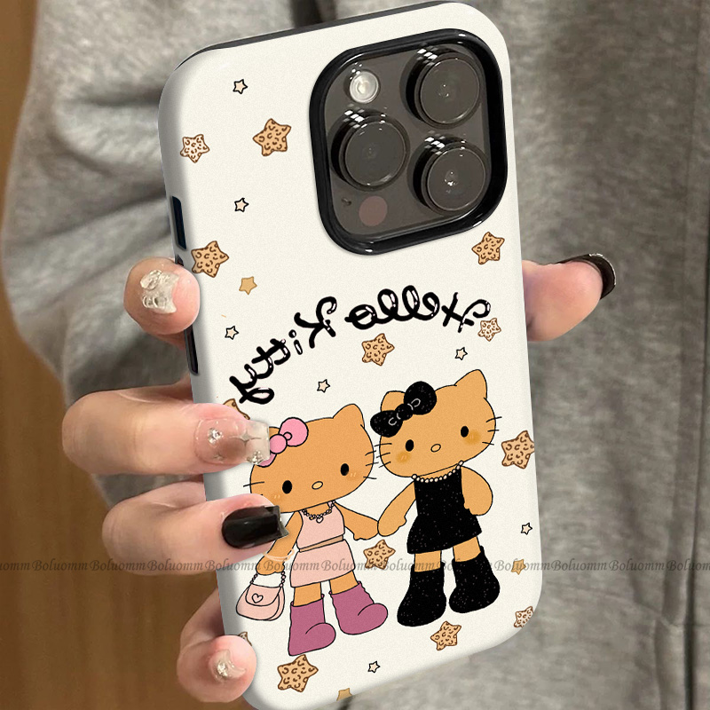 菲林适用于苹果17promax手机壳豹纹凯蒂iphone12/13套硅胶14max全包防摔xs个性日韩15plus网红新款女air潮牌6