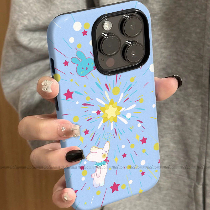 菲林适用于苹果17promax手机壳兔子星星iphone12/13套硅胶14max全包防摔xs简约日韩15plus网红新款女air潮牌6