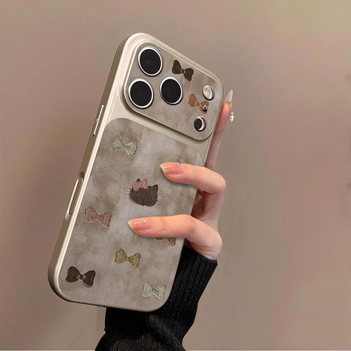 适用苹果17promax手机壳iPhone16pro新款16plus贴皮15promax套硅胶14pro防摔13女款全包air潮牌复古凯蒂