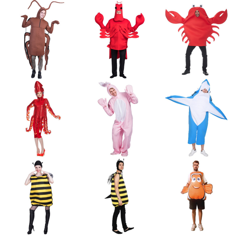 小丑鱼卡通服海洋生物主题Cos