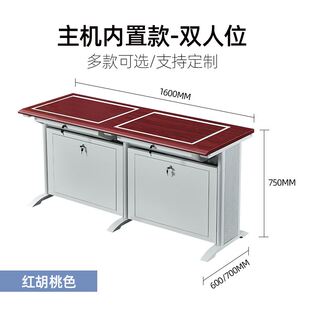 培训桌桌电脑桌机房桌转翻教室多媒体单人桌双人学校半学生电 新品