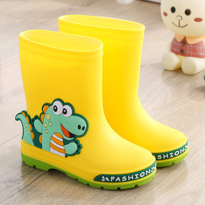 婕婕珂儿儿童雨鞋男童女童雨靴水鞋小孩宝宝水桶鞋中大童防滑小学