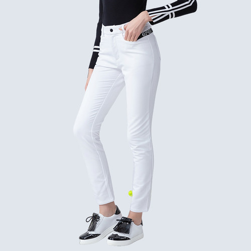 高尔夫球裤女士冬季加厚加绒修身