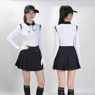 高菲斯特高尔夫女士长袖T恤春夏运动款百搭修身透气速干女装裙子