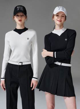 高尔夫服装女秋修身显瘦