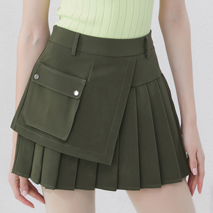 清冷系女裙网球短裙夏季女装韩版裙子速干半身裙防走光A字百褶裙