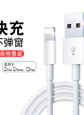适用于苹果14数据线iPhone11快充6s手机充电线8plus加长2米7P器12pro闪充13短ipad冲电xr平板max单头车载6s线
