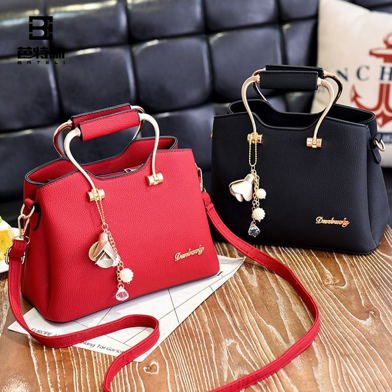 芭特莉包包女包新款2019韩版百搭单肩包女手提包时尚斜挎女士包包
