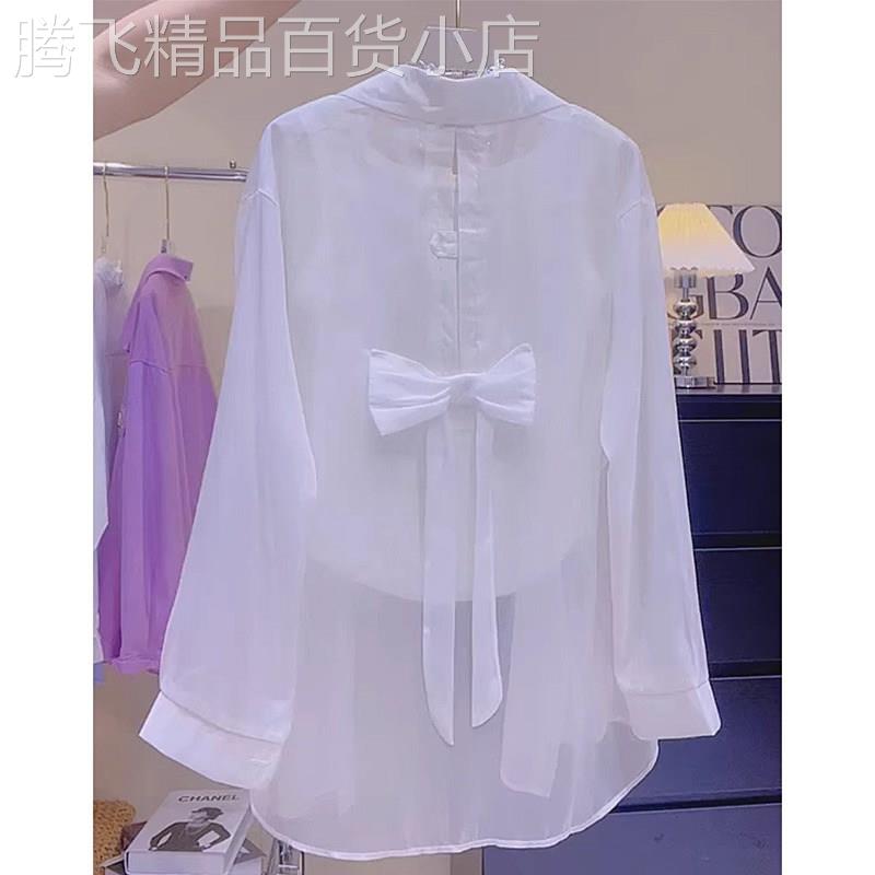 雪纺衬衫女士夏季薄款2026新款防晒衣设计感小众空调开衫外套上衣