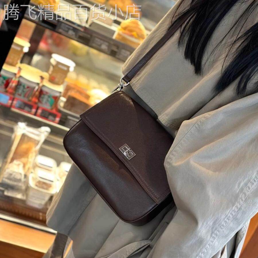 法国正品MK Jessie真皮女包牛皮小包包女士高级小方包单肩斜挎包