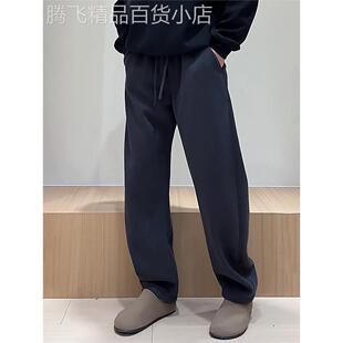 2025春秋简约潮流弯刀休闲裤男高级感宽松百搭香蕉裤直筒阔腿卫裤