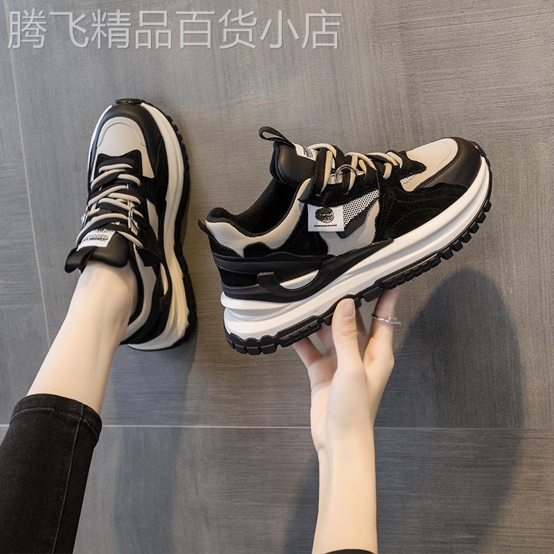 香港今年爆款阿甘鞋女2024春秋新款ins超火老爹鞋百搭休闲防滑跑