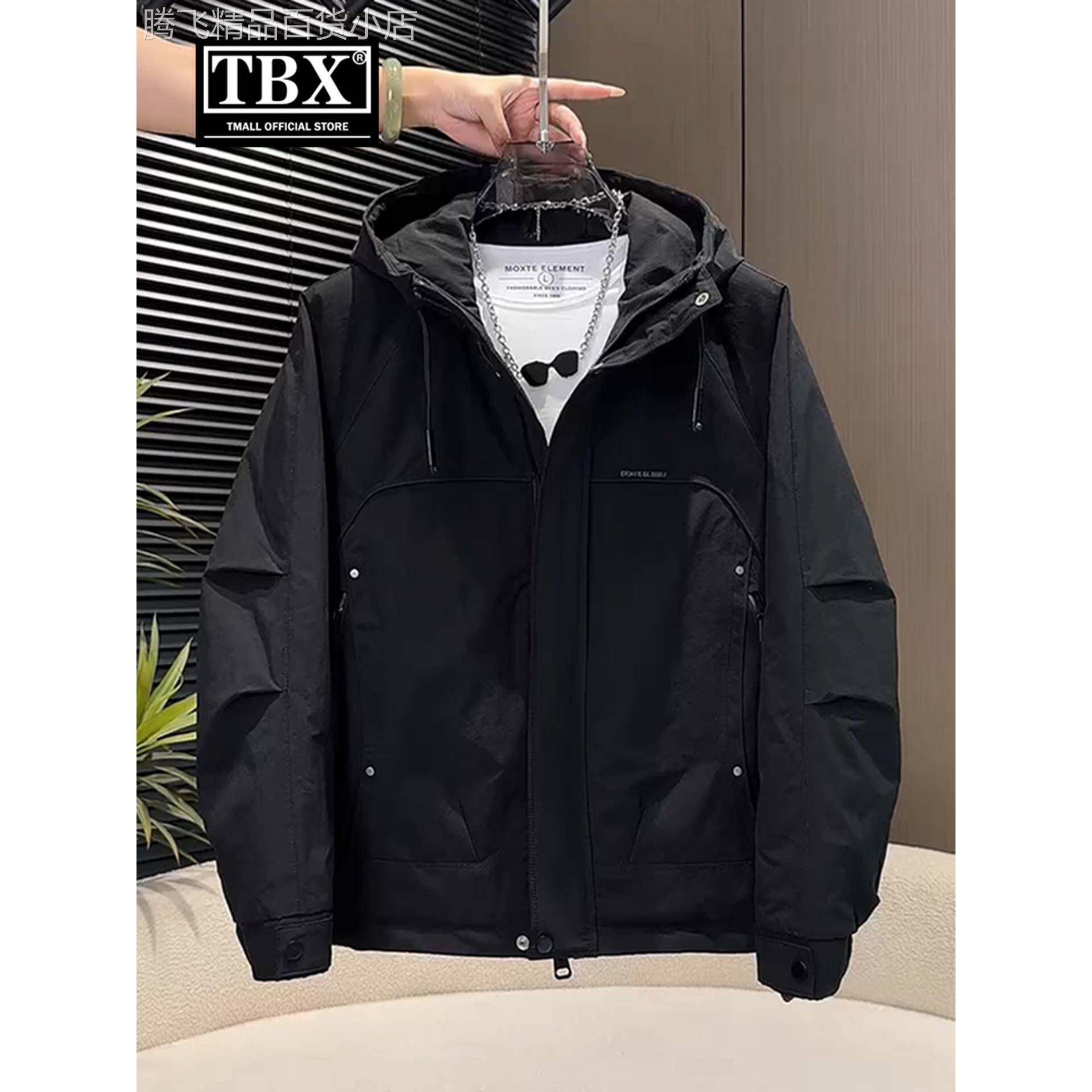 高端二棉冲锋衣外套男士2025新款爆款秋冬季加厚工装夹克棉服男款