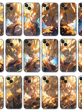 七龙珠苹果16pro手机壳iPhone15/14plus赛亚人11适用12土酷13promax男款vivo个性OPPO小米14华为P70一加9三星