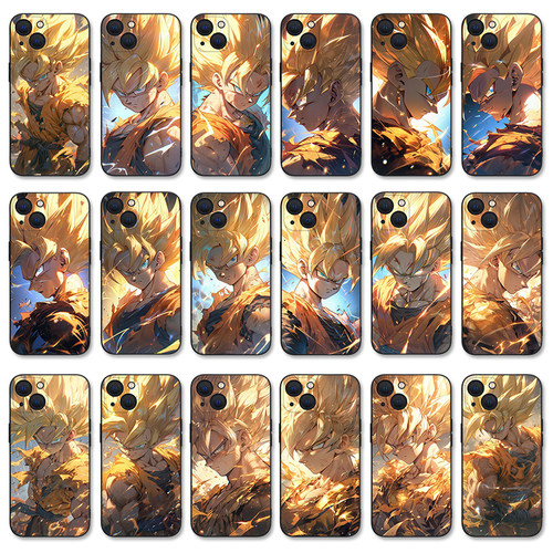 七龙珠苹果16pro手机壳iPhone15/14plus赛亚人11适用12土酷13promax男款vivo个性OPPO小米14华为P70一加9三星